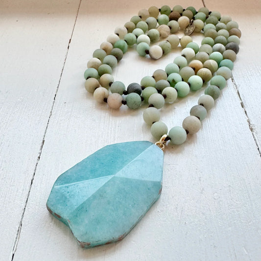 Katya Necklace semi precious stones