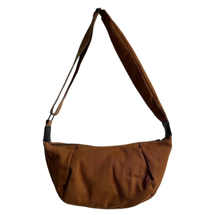 Brixton cross body sling bag - plain brown