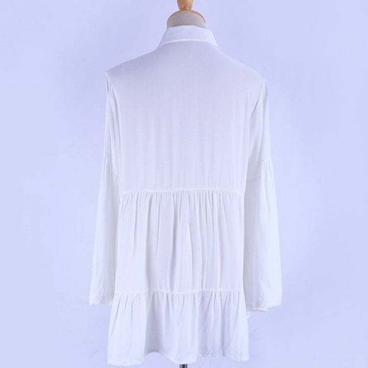 Elizabeth White Cotton Beach Cover-Up