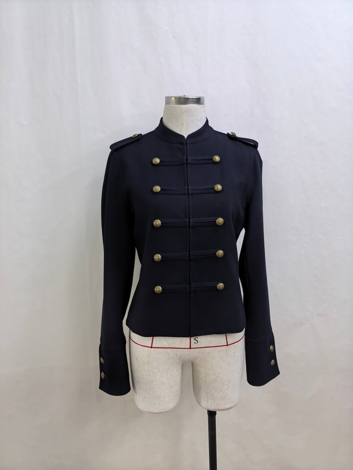 Paris Military style Jacket - Navy Blue
