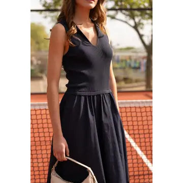 The Sophia Dress - Navy Blue