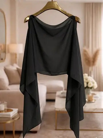 Lilia Shawl-Style Blouse