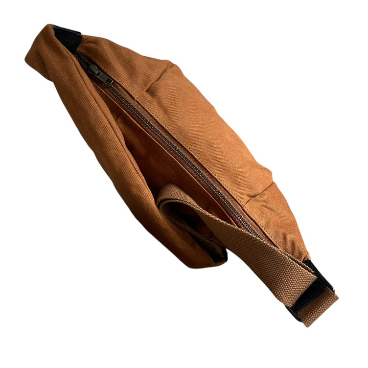 Brixton cross body sling bag - plain brown