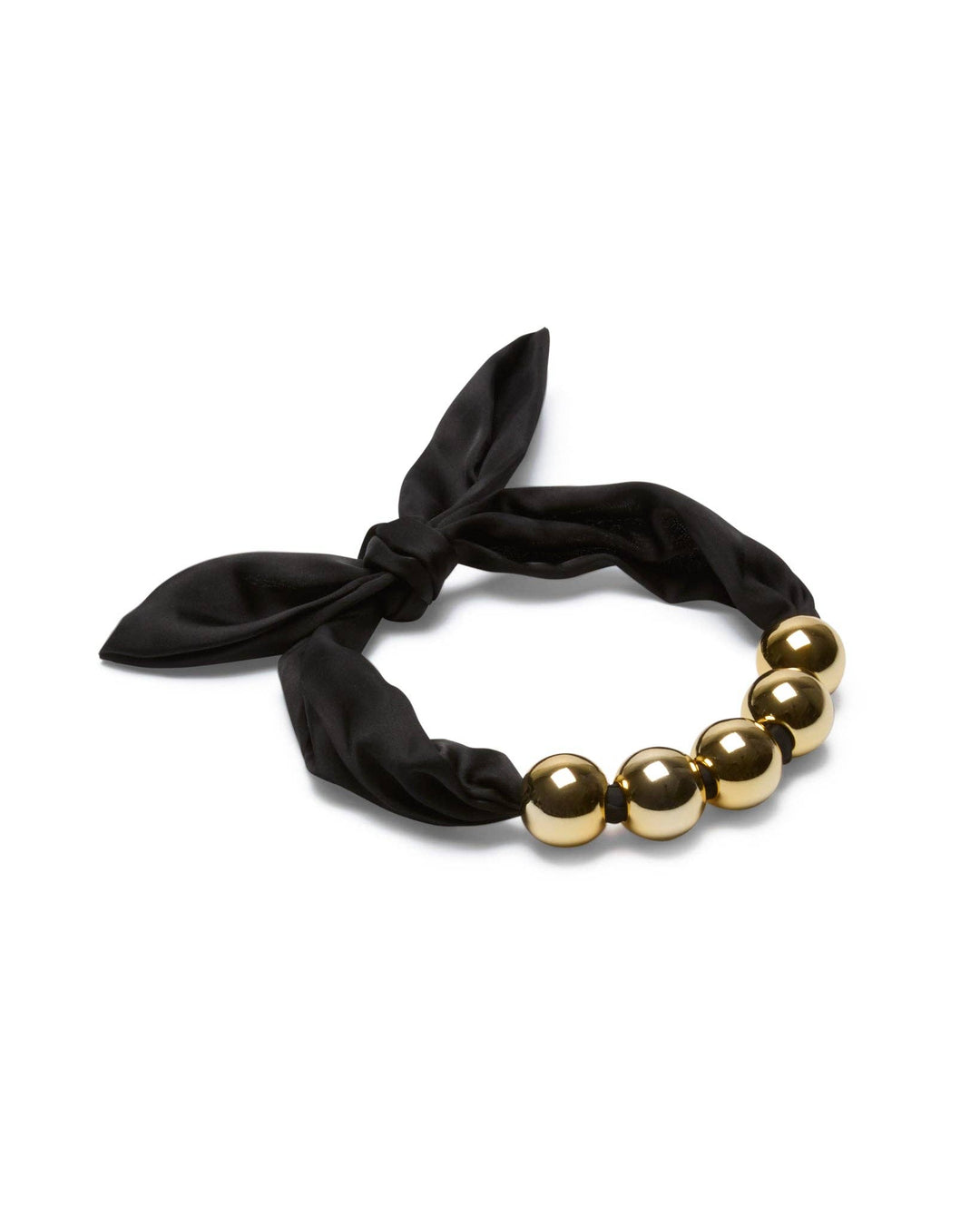 Herne Satin Ball Necklace | Gold