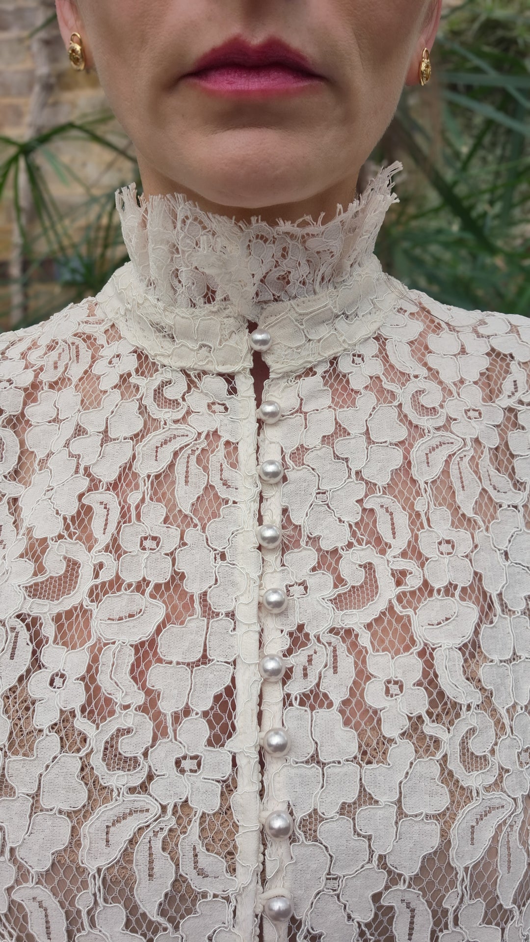 The Sabina Lace Blouse - Ecru