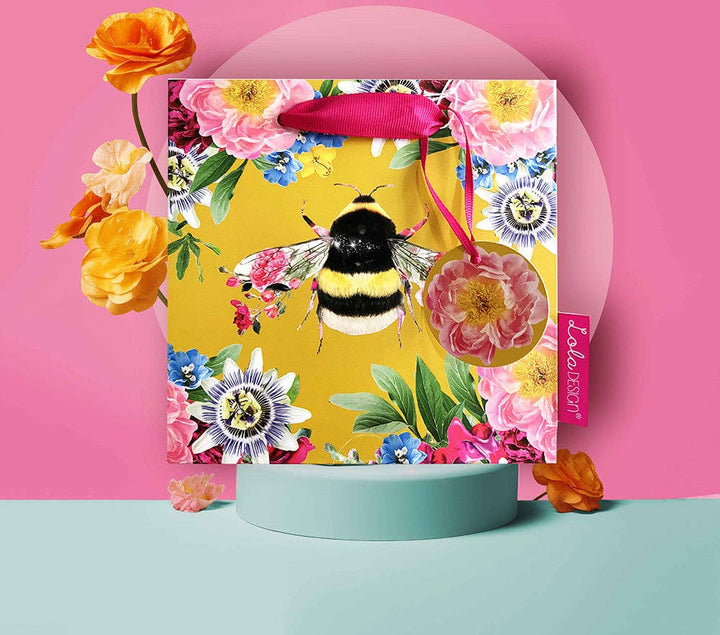 Bee Square Gift Bag - Small