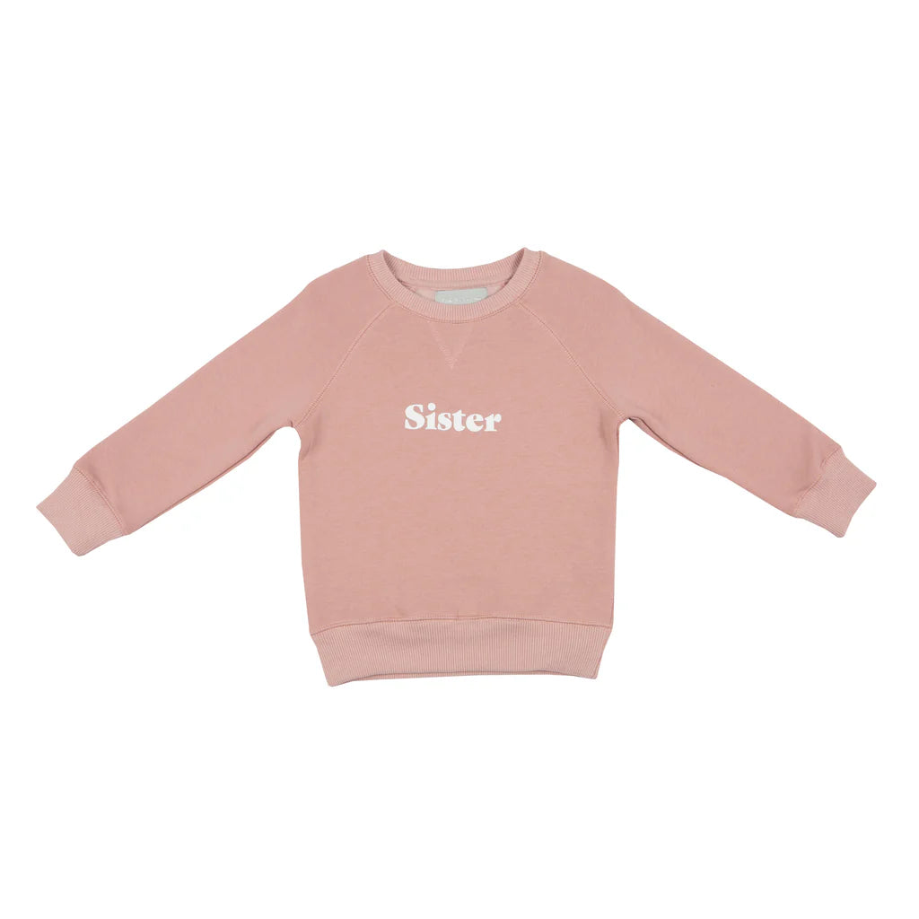 Bob and Blossom | Blush Pink  "Sister" Sweatshirt