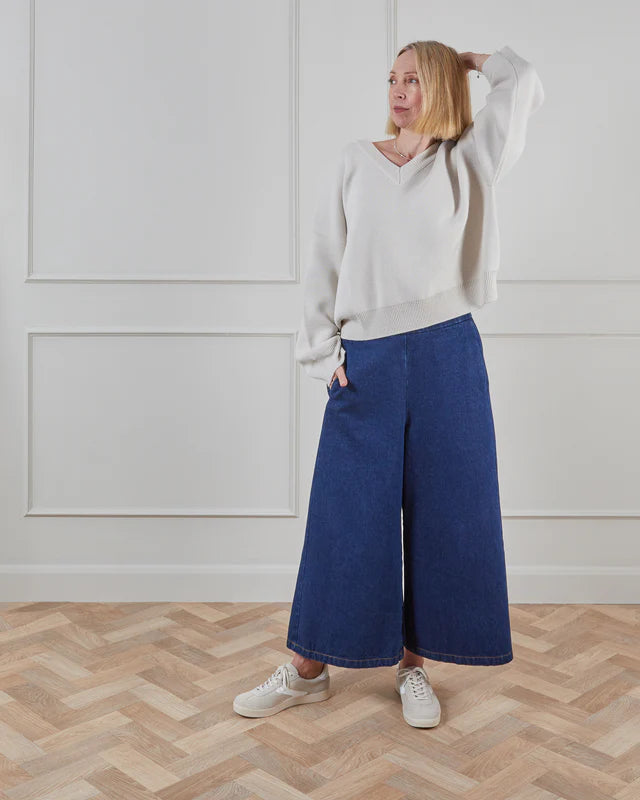 Chalk Armelle Trousers | Heavy Denim