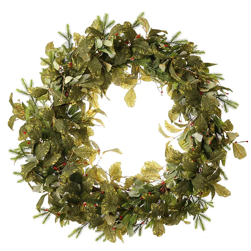 Christmas -Large Leaves Wreath