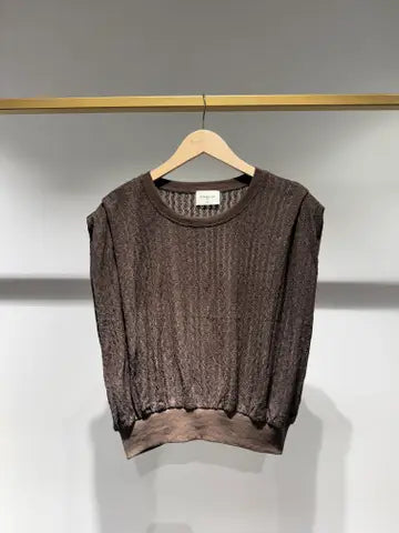 Coco Casual Knit T-Shirt Choklate Paris