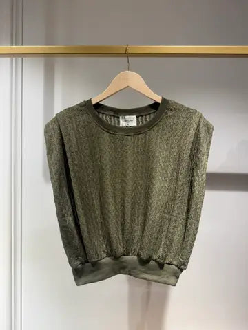 Coco Casual Knit T-Shirt Choklate Paris