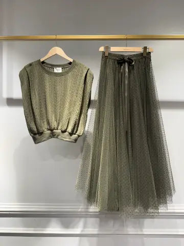 Coco Casual Knit T-Shirt Choklate Paris