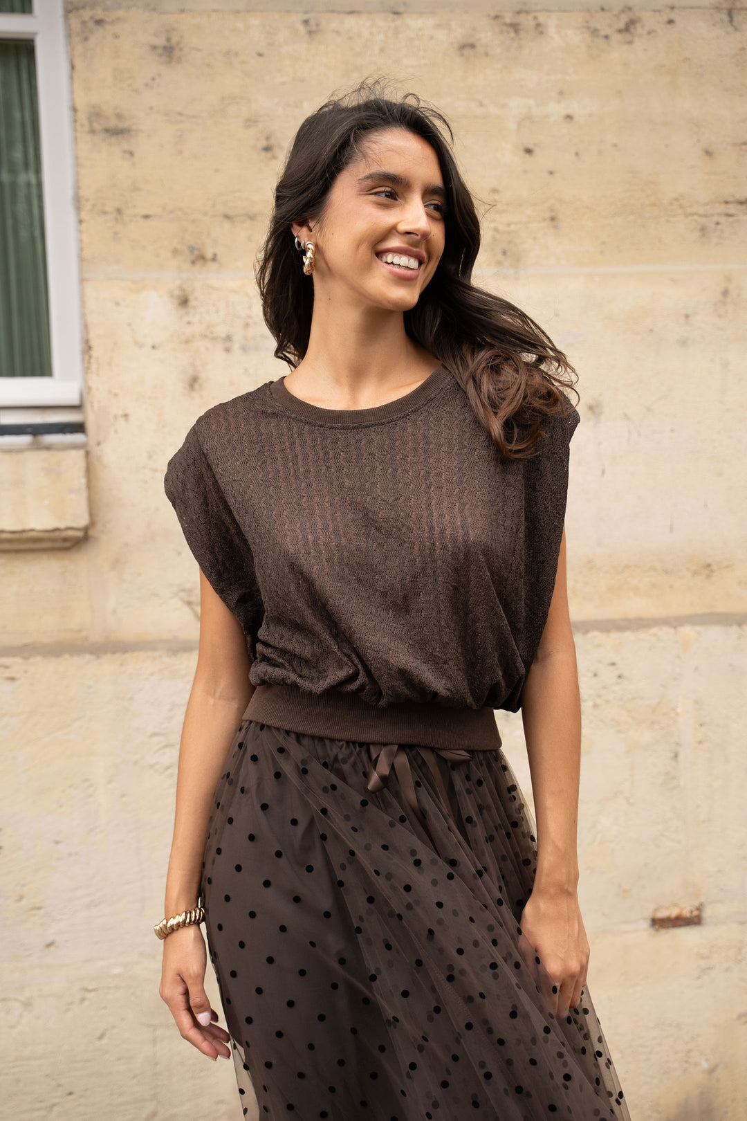 The coco fine knitted blouse
