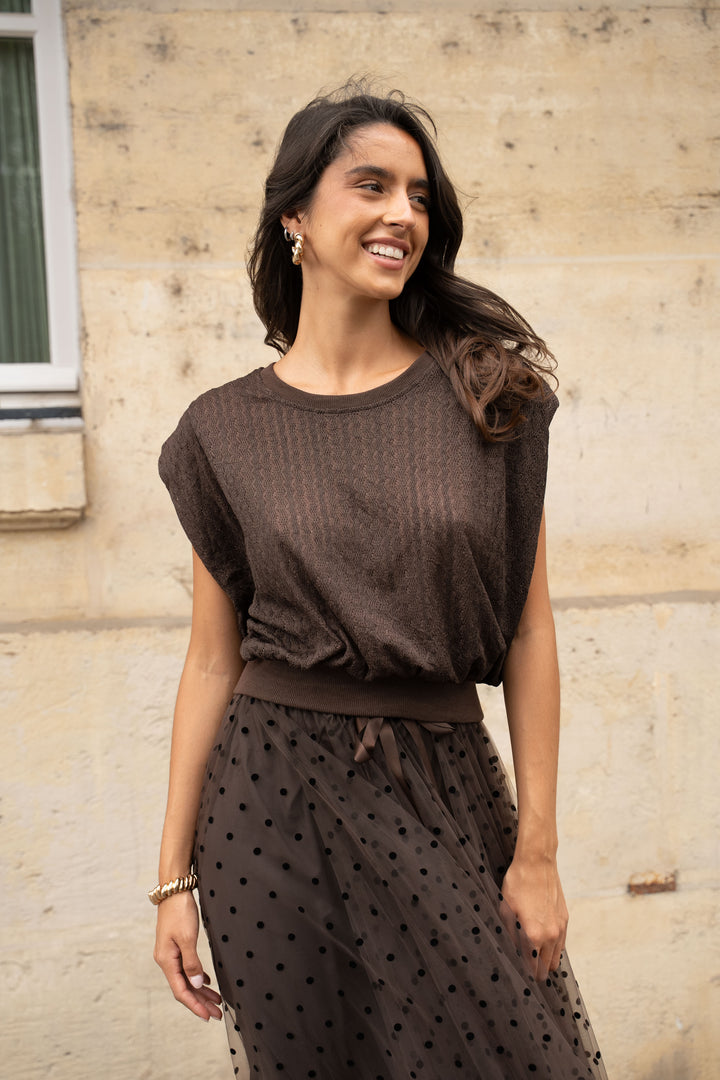 The coco fine knitted blouse