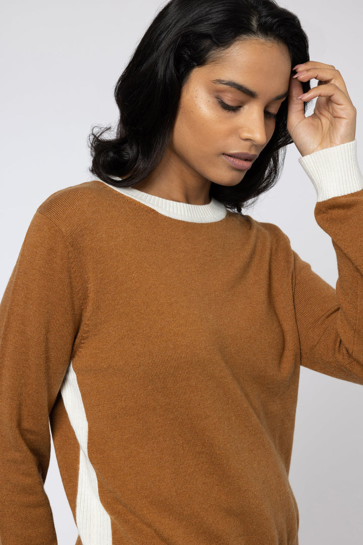 Eleven Loves | Camille Jumper ( tan & ecru )