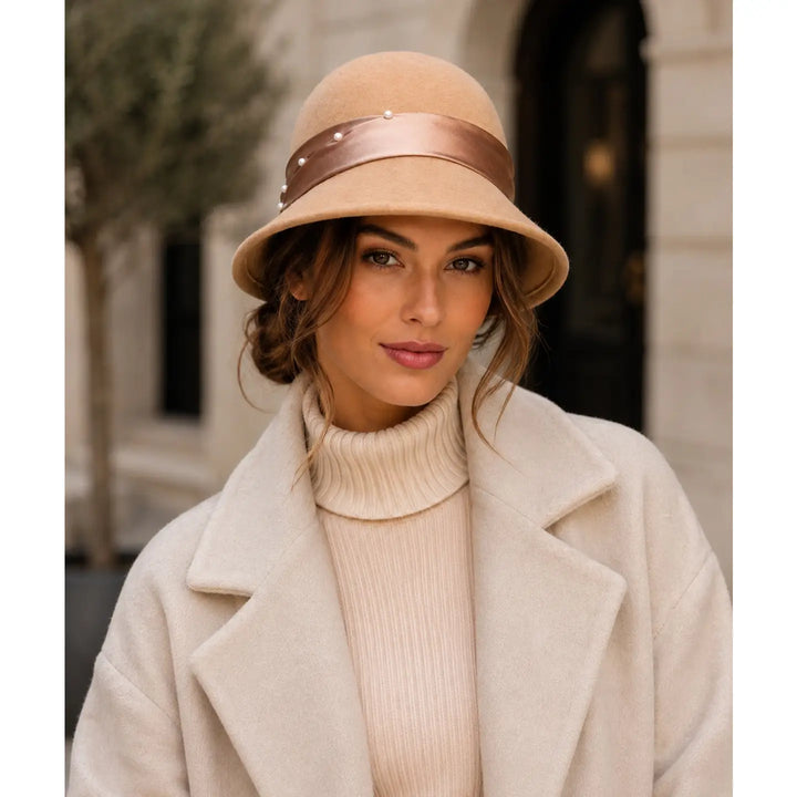Estelle - Wool Cloche Hat