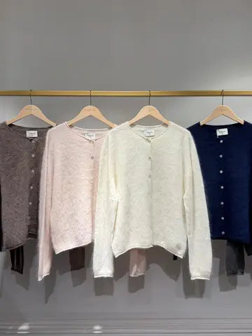 Fluffy Wool & Cashmere Cardigan