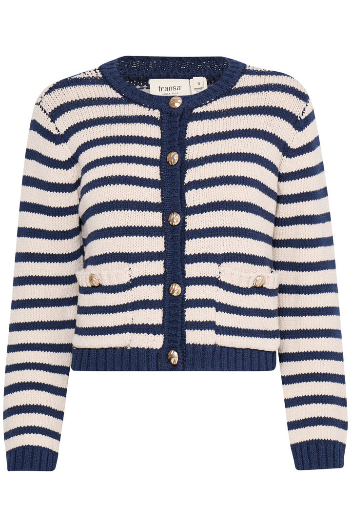 Fransa Belinda Sailor Knitted Cardigan