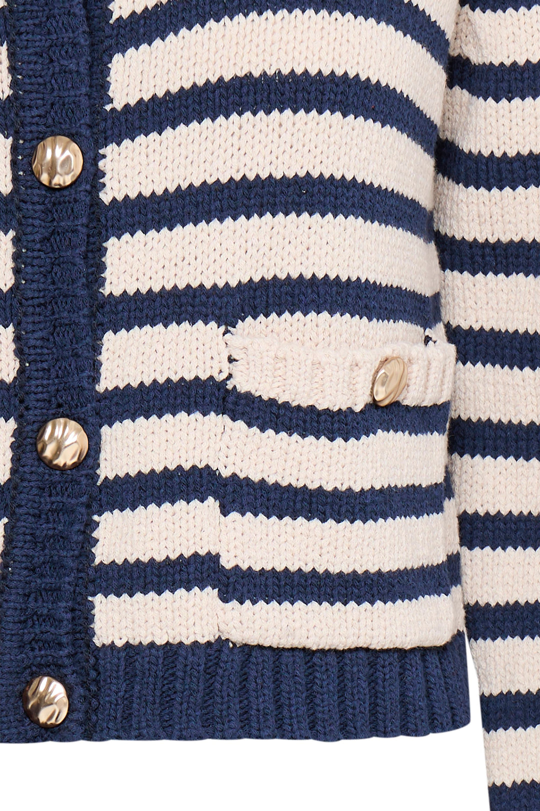 Fransa Belinda Sailor Knitted Cardigan