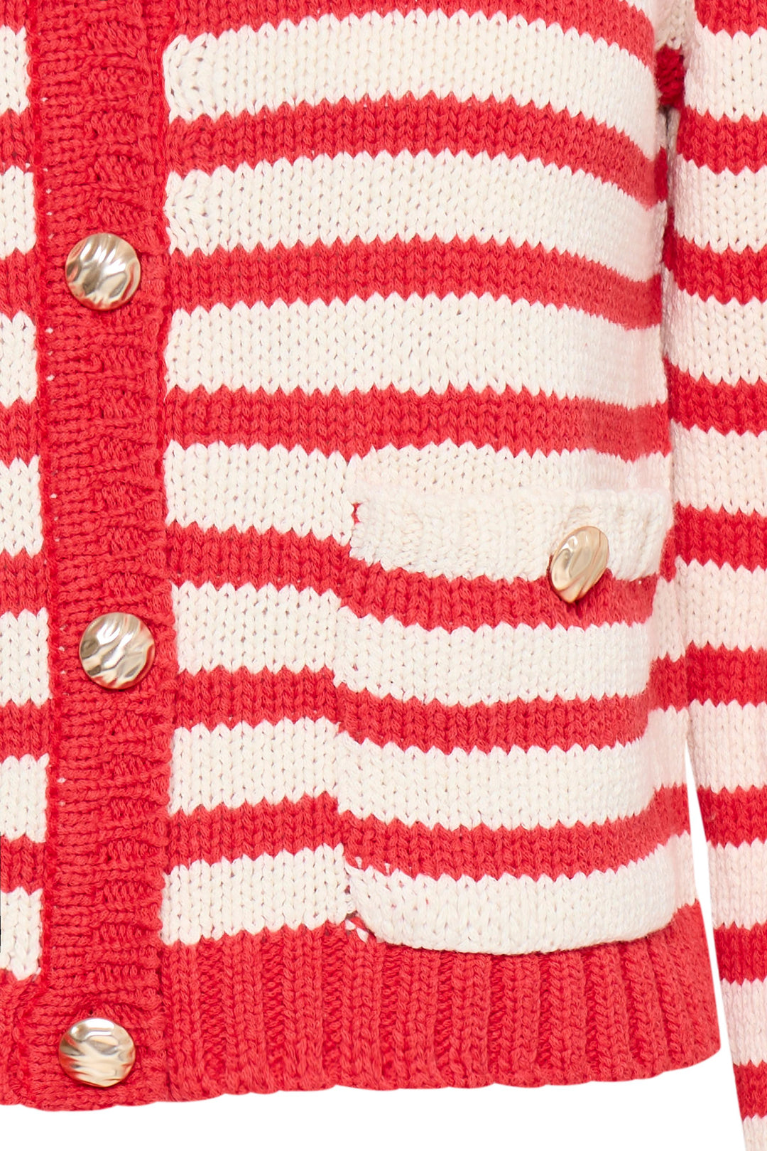 Fransa Belinda Sailor Knitted Cardigan