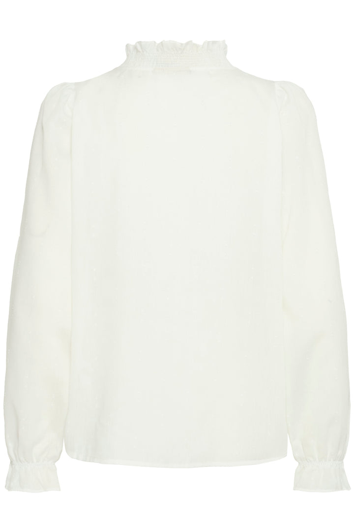 Fransa Bluebell long sleeved Shirt | Blue | White