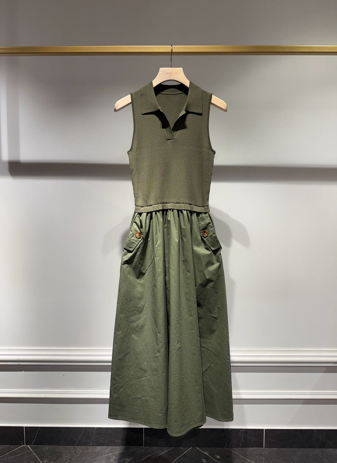 The Camilla Dress chocolate or olive