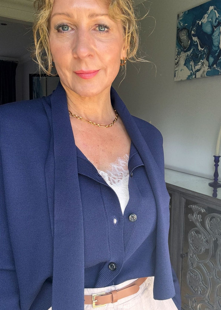 Camilla Cardigan - Navy Blue