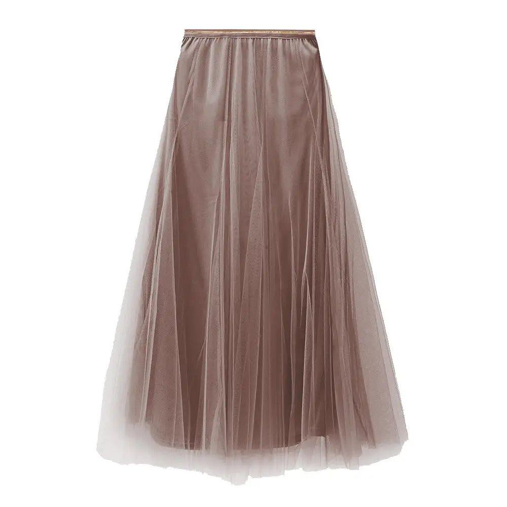 mink mauve  tulle skirt on a white background