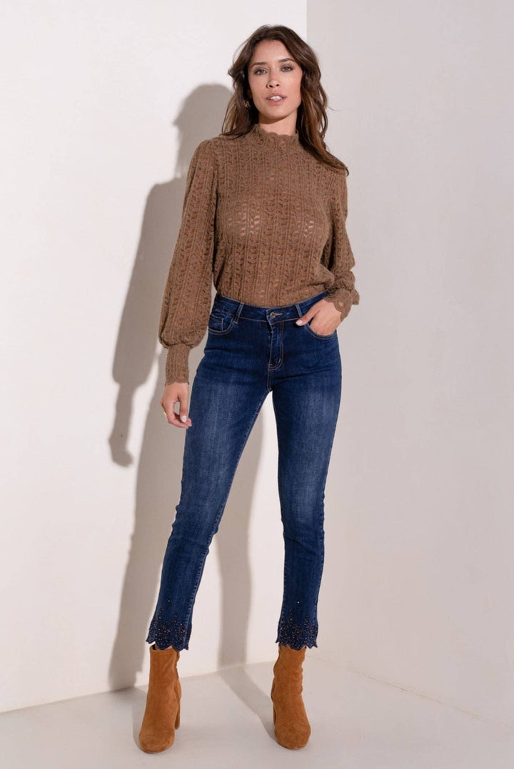 Madeleine Jeans in a blue dark wash