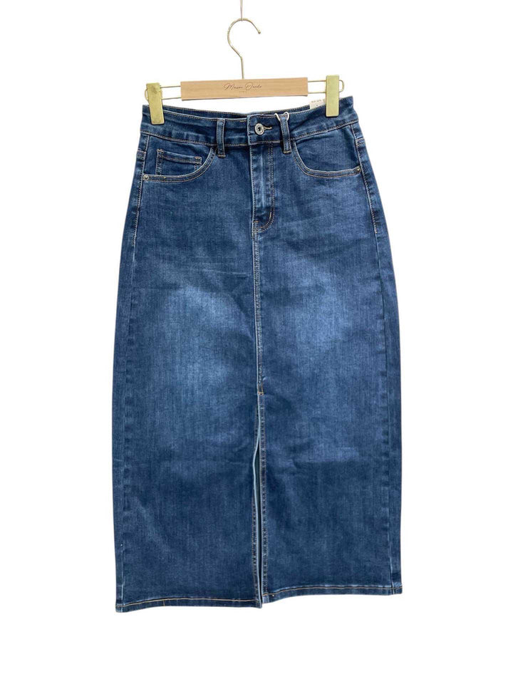 Nicola Midi Blue Denim Skirt