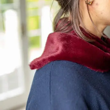 Nova Scarf | Faux Fur | Merlot