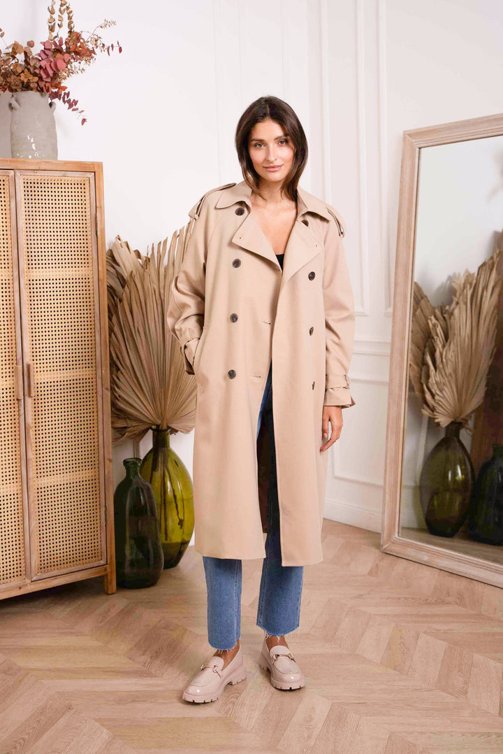 Onassis  Timeless Trench Coat |  Beige