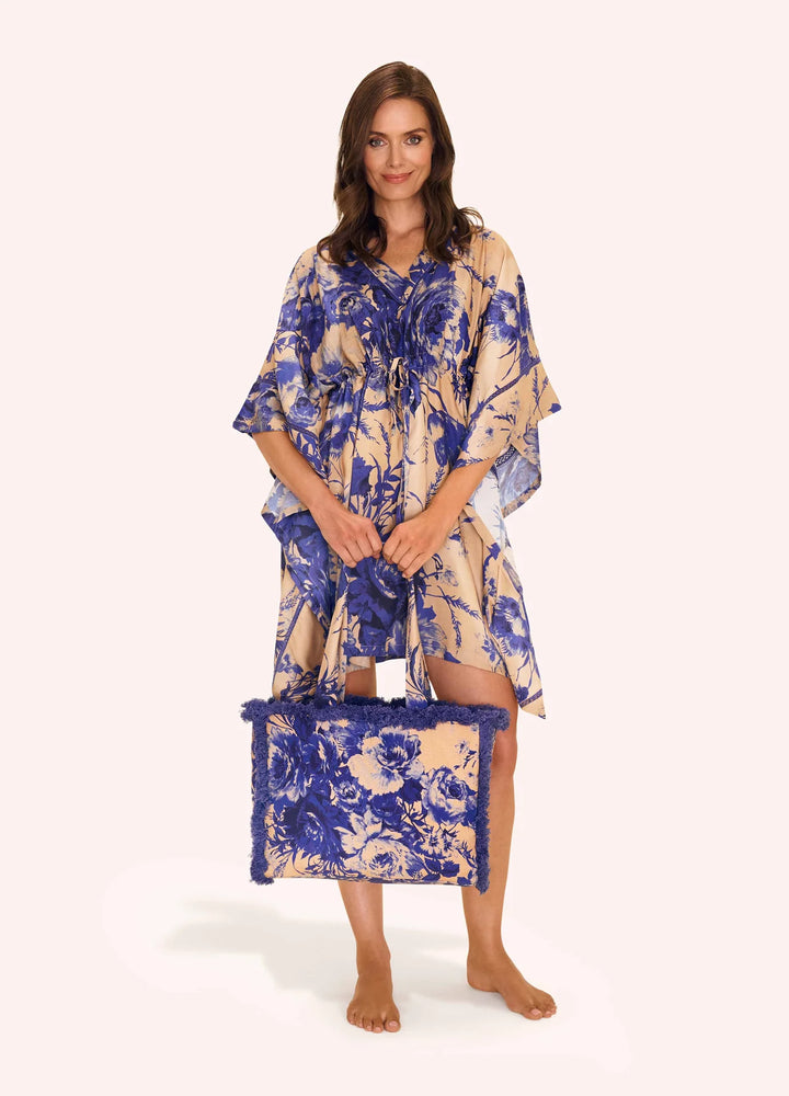 Resort Dress Cover Up - China Blue Blooms