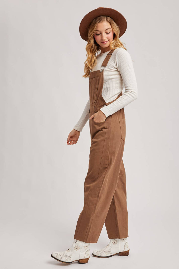 Bluivy Women's Barrel Leg Dungarees - Sustainable Boho Style