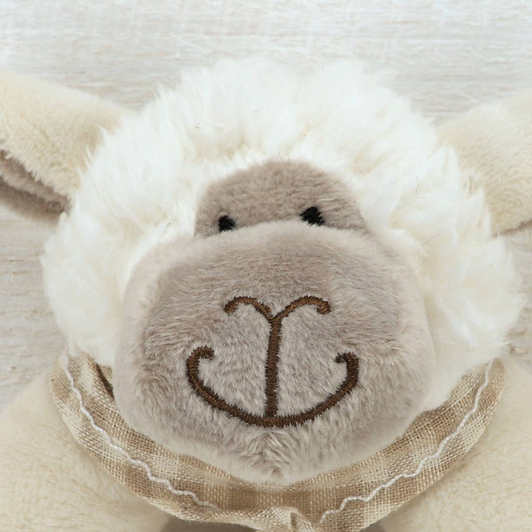 Sheep Plush Soft Toy Baby Rattle - 10cm