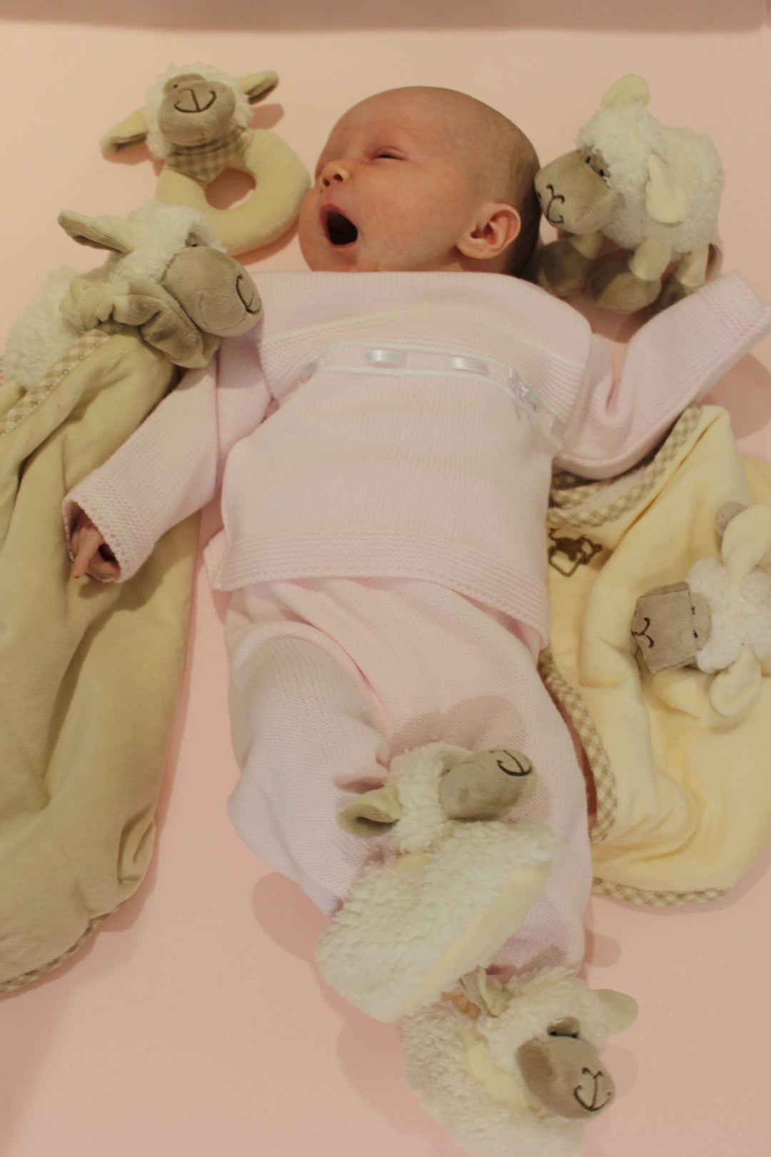 Sheep Plush Soft Toy Baby Rattle - 10cm