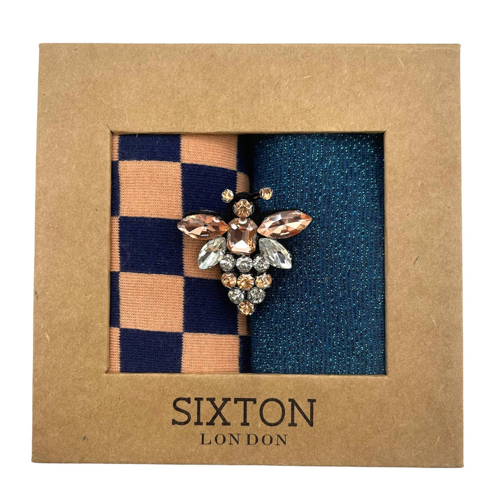 Sixton London | Sock box duo with pin