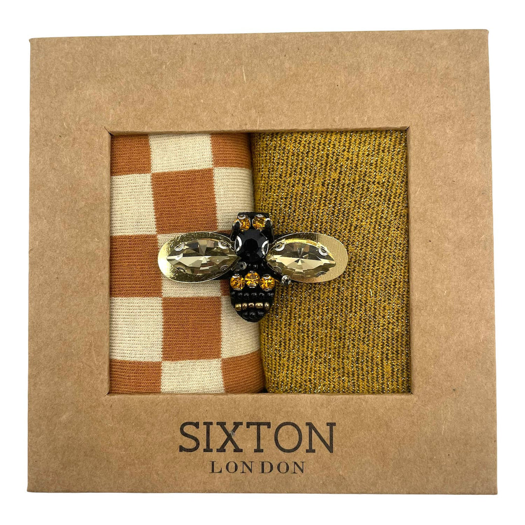 Sixton London | Sock box duo with pin