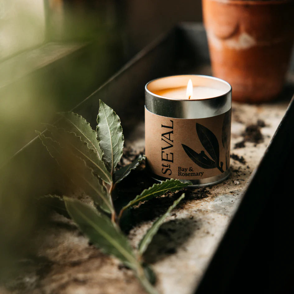 St.Eval| Bay & Rosemary Scented Tin Candle