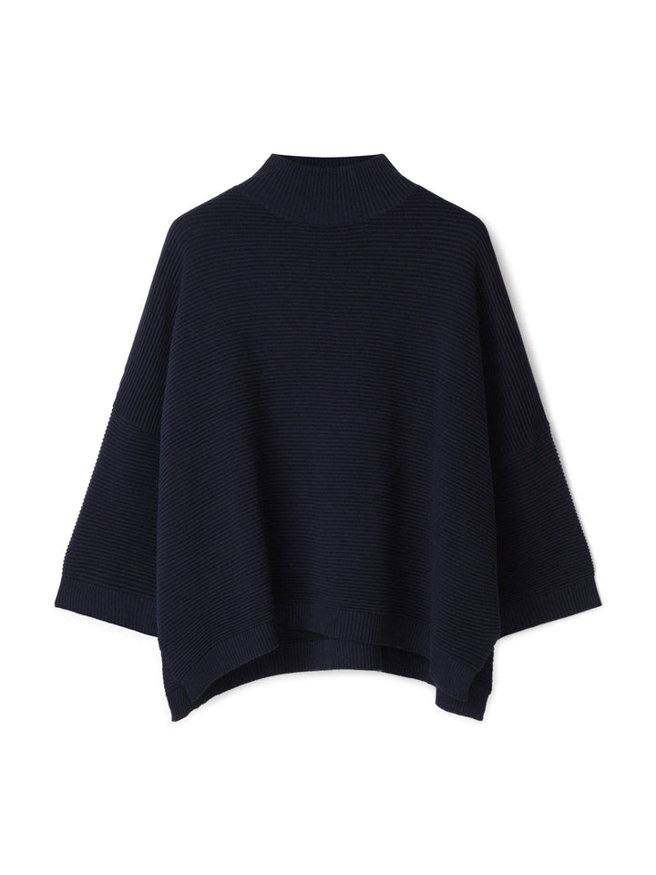 Black poncho on a white background