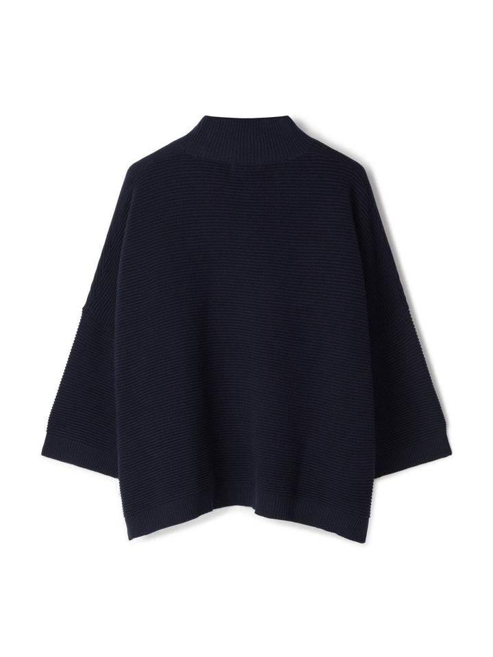 Black poncho on a white background