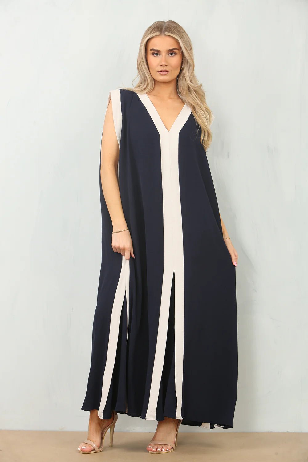 Camilla Maxi Dress in Navy Blue | Black | Olive Green | - Monica Luz
