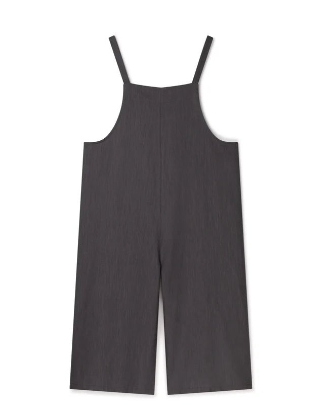 Chalk UK | Grace Linen Jumpsuit | Navy Blue | Charcoal Grey - Monica Luz