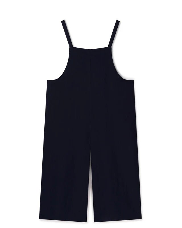 Chalk UK | Grace Linen Jumpsuit | Navy Blue | Charcoal Grey - Monica Luz