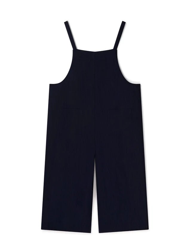 Chalk UK | Grace Linen Jumpsuit | Navy Blue | Charcoal Grey - Monica Luz