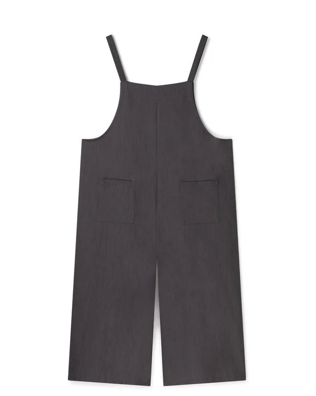 Chalk UK | Grace Linen Jumpsuit | Navy Blue | Charcoal Grey - Monica Luz