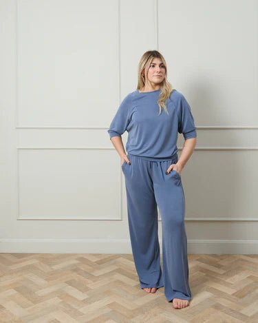 Chalk UK | Leona Pant | Airforce Blue - Monica Luz