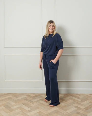 Chalk UK | Leona Pant | Navy - Monica Luz