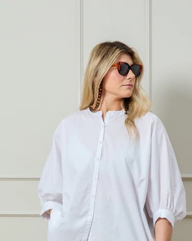 Chalk UK | Poppy Shirt | White - Monica Luz