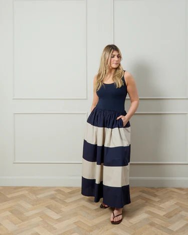 Chalk UK | Ronnie Dress | Navy - Monica Luz